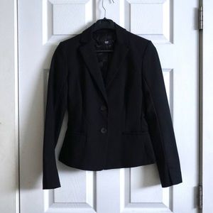 MANGO Black Blazer Suit Jacket Tailored MING BASICS Size 2